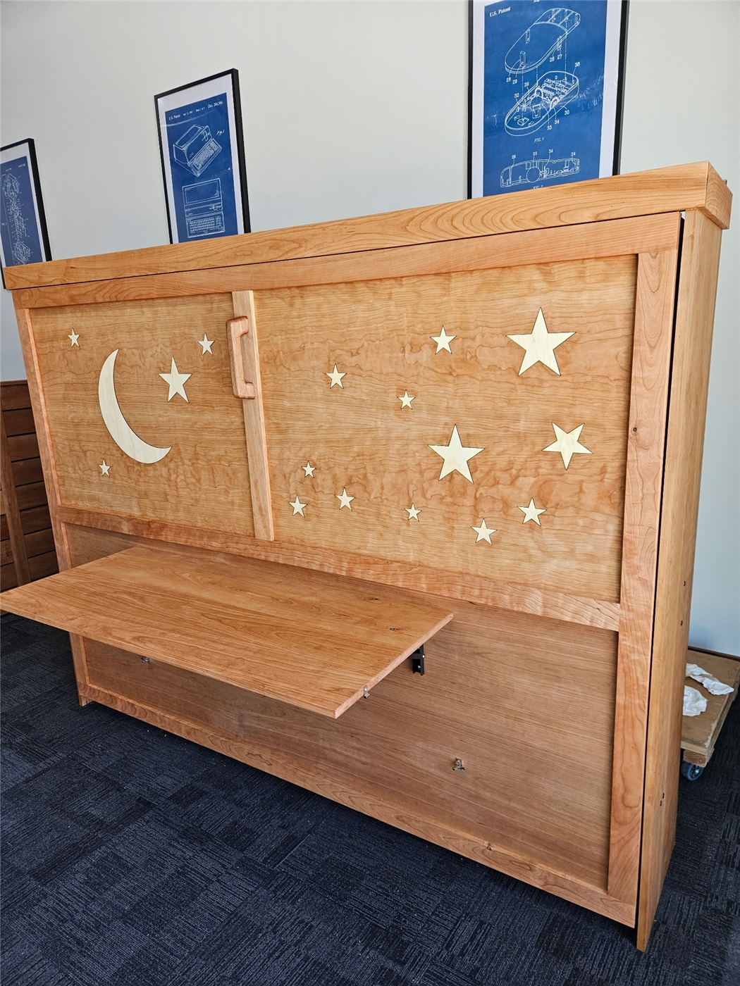 Murphy Bed with Star Cutouts