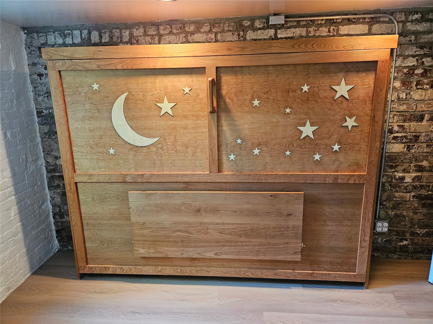 Murphy Bed with Star Cutouts