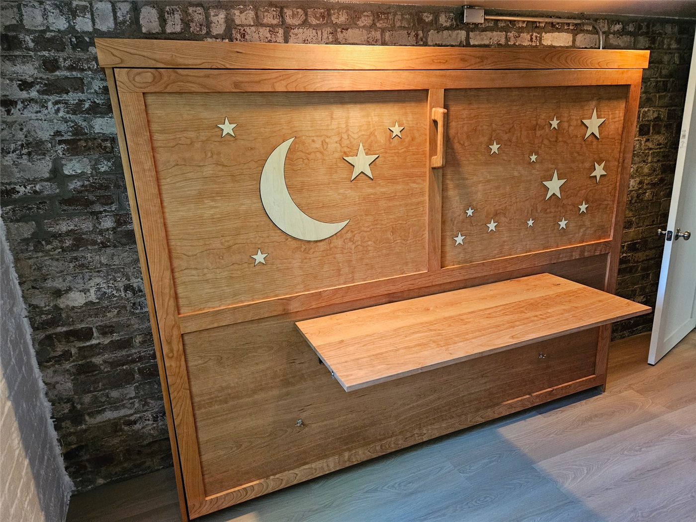 Murphy Bed with Star Cutouts