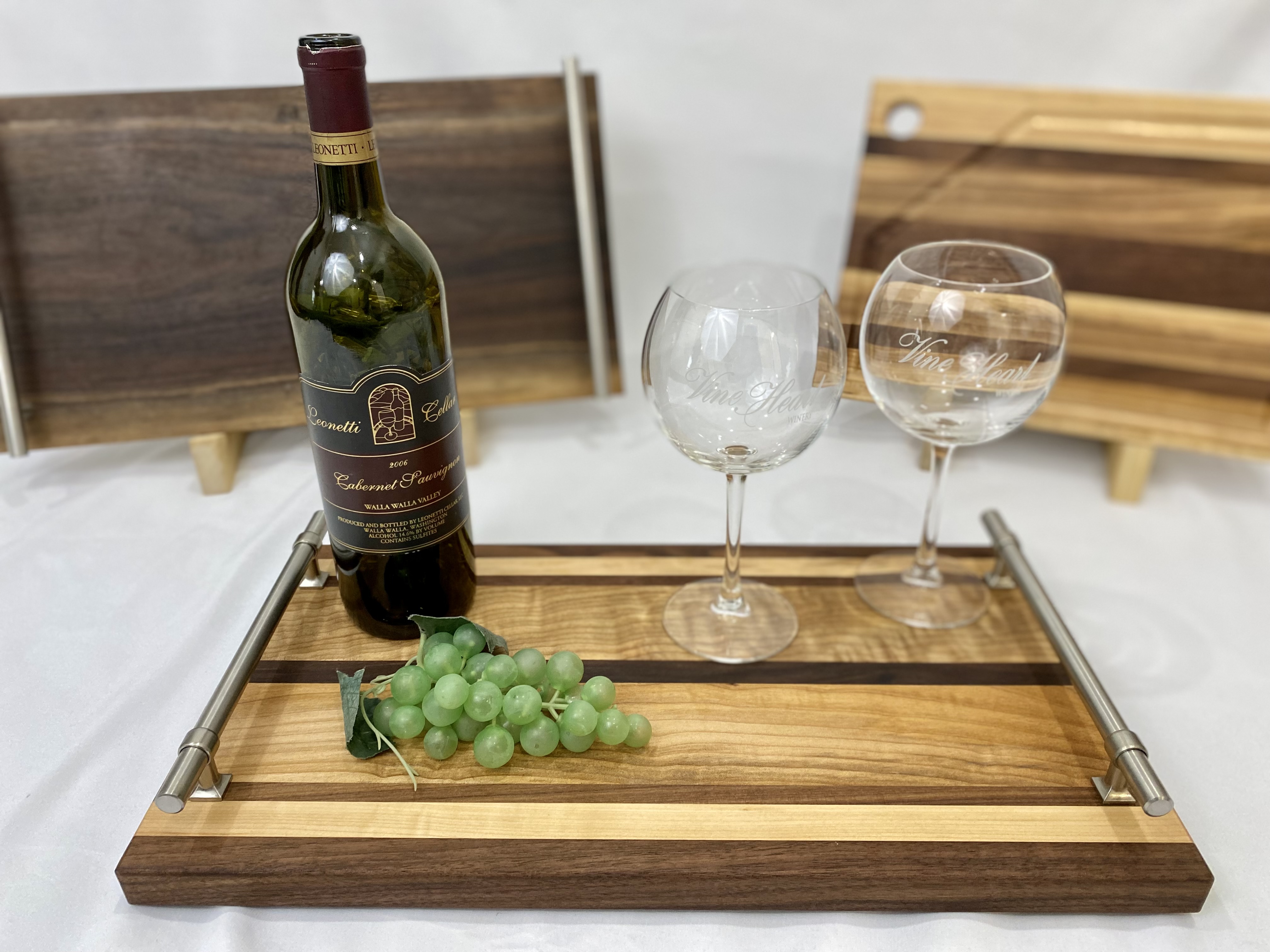 Striped Walnut & Maple Charcuterie Board