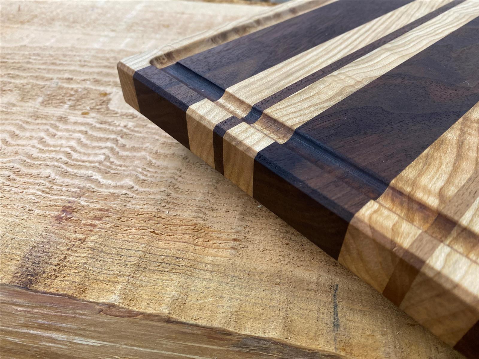 Maple & Walnut Butcher Block Cutting Board