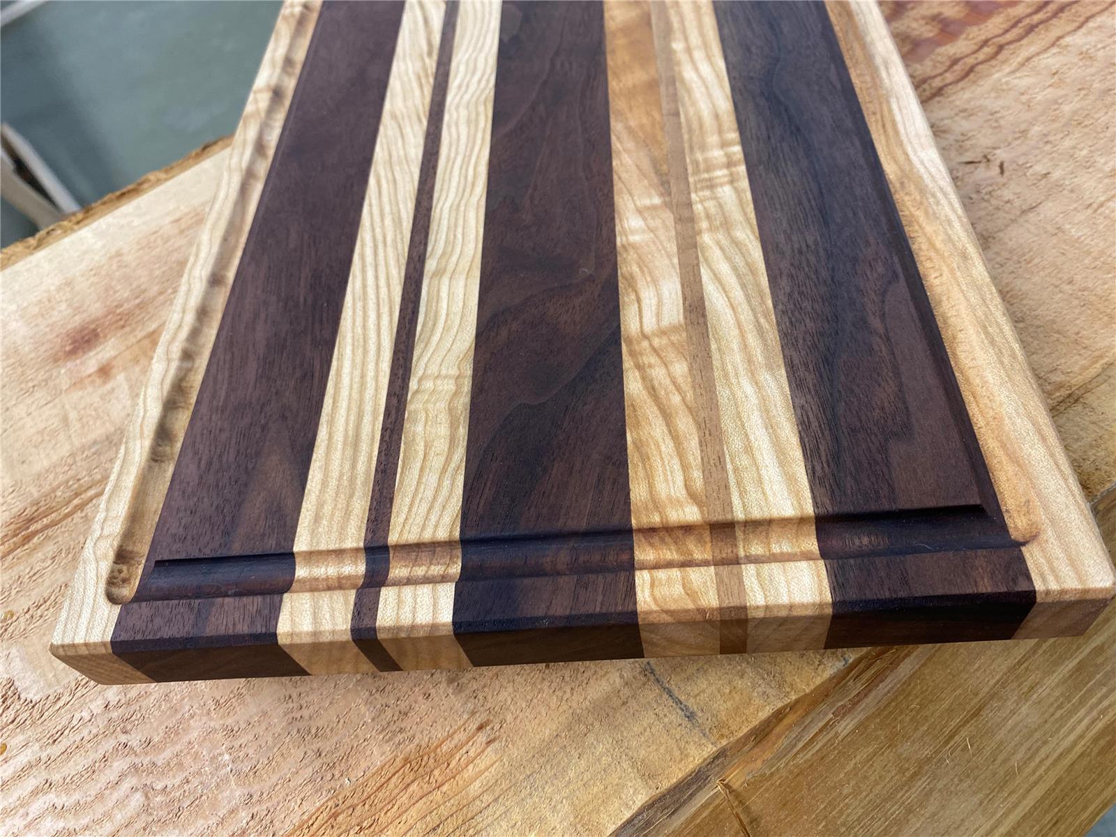 Maple & Walnut Butcher Block Cutting Board