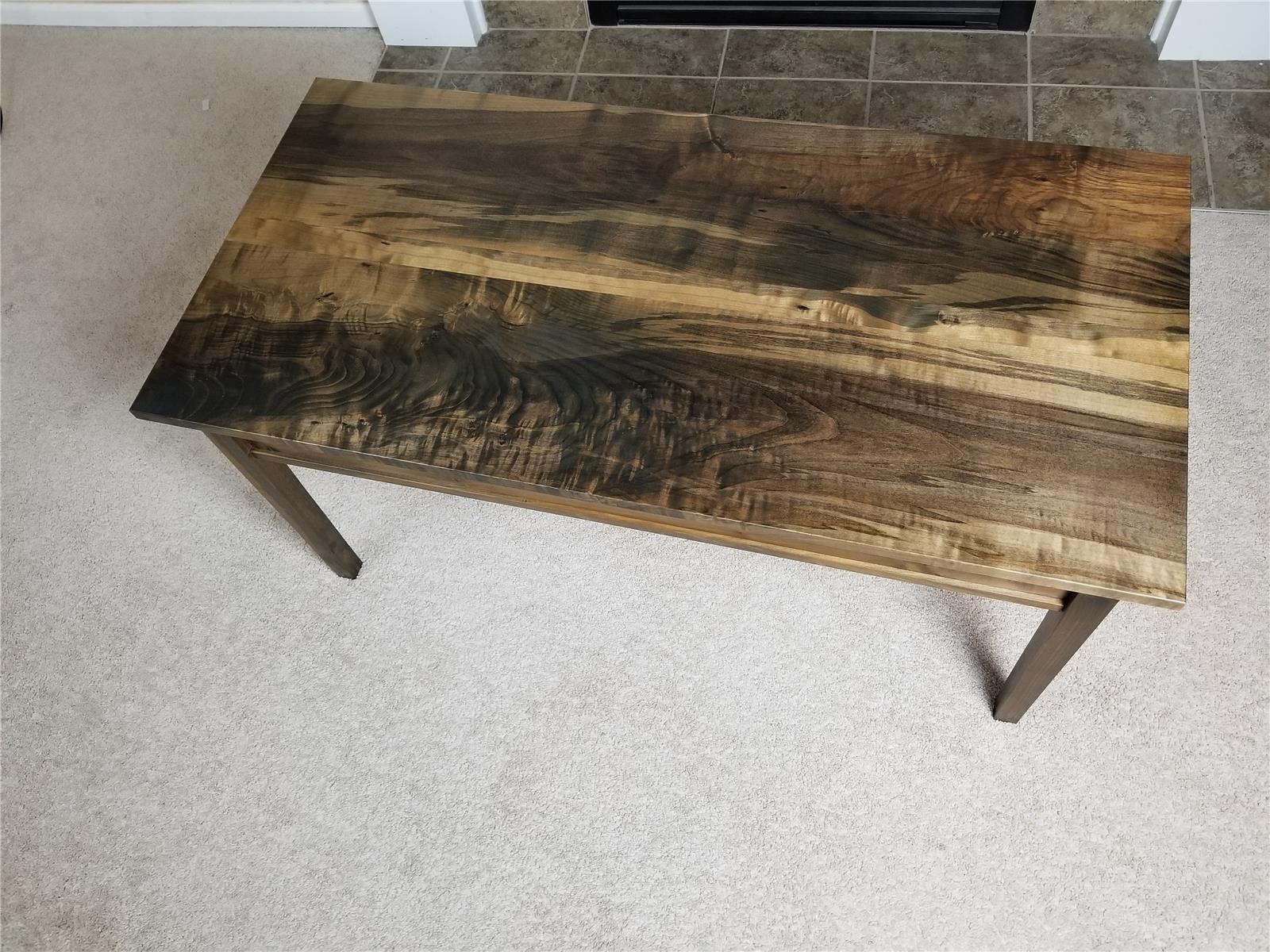 Maple Coffee Table with Fingerprint Reader